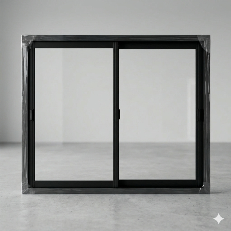 VENTANA DE ALUMINIO ESTANDAR negro