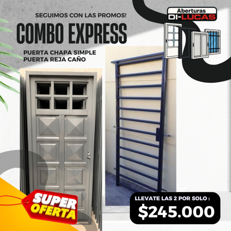 COMBO PUERTA + REJA