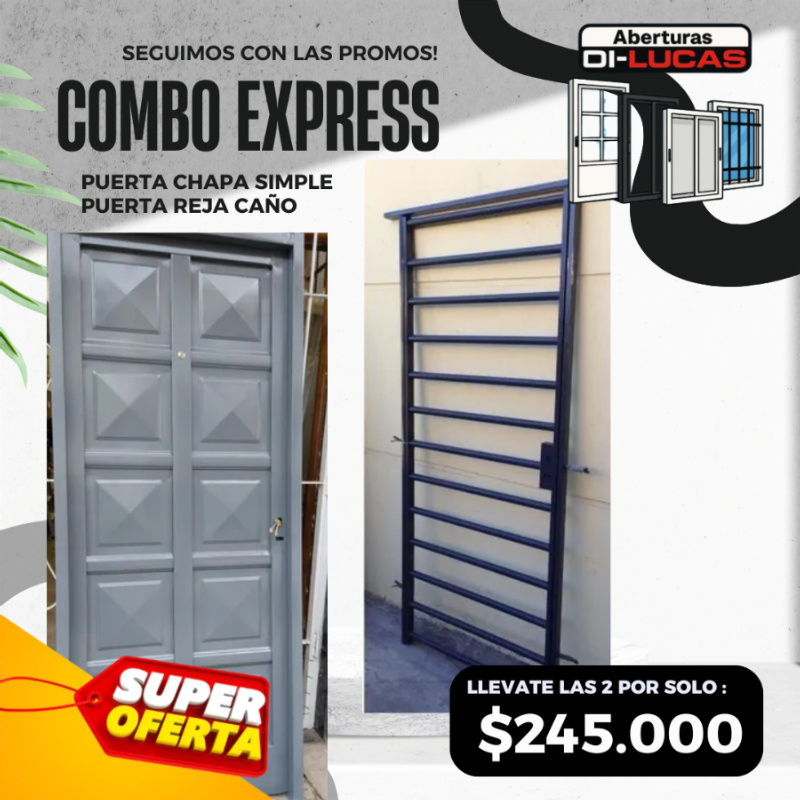 COMBO PUERTA + REJA